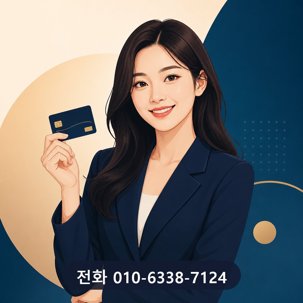 카드깡 수수료 대표 이미지 · 문의 010-6338-7124